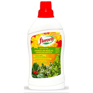 Флоровит осенние жидкое удобрение для вечнозеленых растений, 1 литр