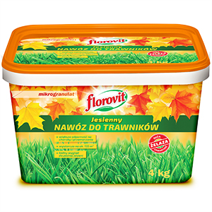 Флоровит осенние удобрение для газонов гранулированное, 4кг