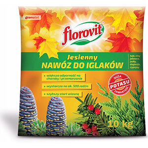 Флоровит гранулированное осеннее удобрение для хвойных, 10кг