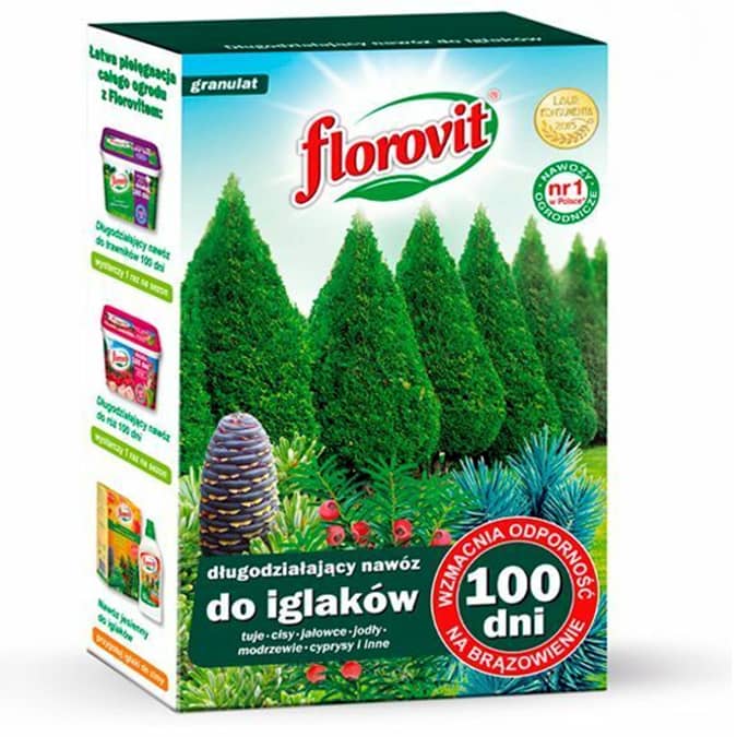 Гранулированное удобрение пролонгированного действия для хвойных растений - 100 дней, 1кг