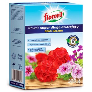 Флоровит гранулированный супер пролонгированного действия для комнатных и балконных растений 300 гр.
