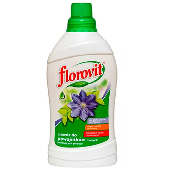 Флоровит жидкое удобрение для клематисов и других цветущих вьющихся растений, 1 литр