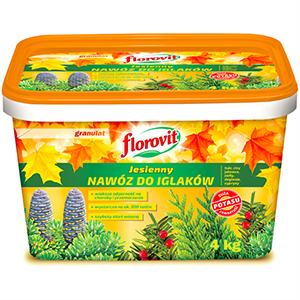 Флоровит осеннее гранулированное удобрение для хвойных, 4кг